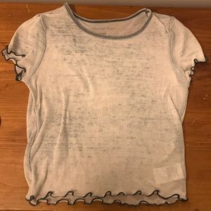 american eagle see-through/mesh top